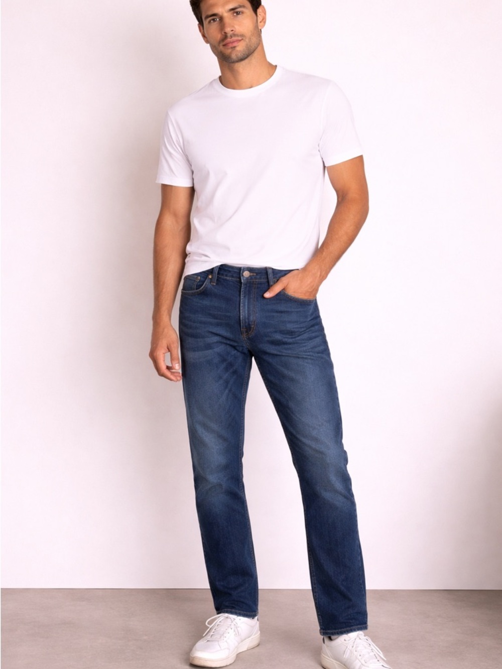 Levi's 511 Men's Slim Straight Leg Premium Denim Jeans Stretch 28x29 dark wash